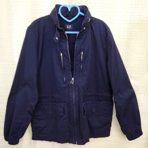 GAP Utility Jacket Military Style Navy Women's Size M